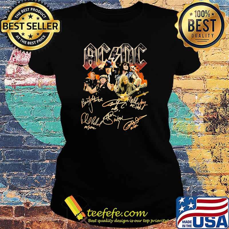 Official AC DC signature Shirt Ladies tee Official AC DC signature Shirt Ladies tee