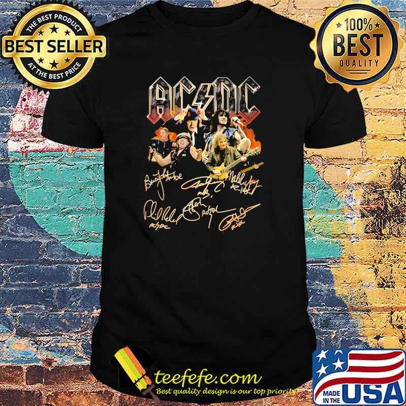 Official AC DC signature Shirt Official AC DC signature Shirt