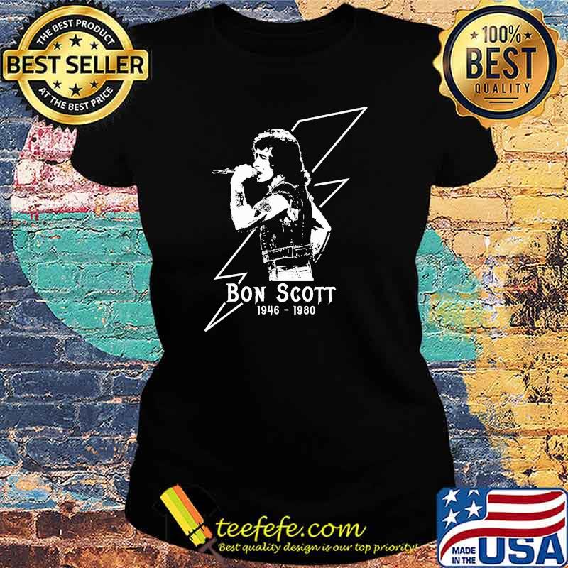 Official Bon Scott 1964 1980 AC DC Band Music Shirt Ladies tee Official Bon Scott 1964 1980 AC DC Band Music Shirt Ladies tee