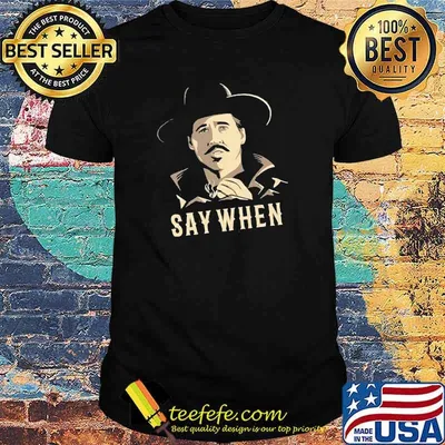 Official Say When Men Smoking Shirt