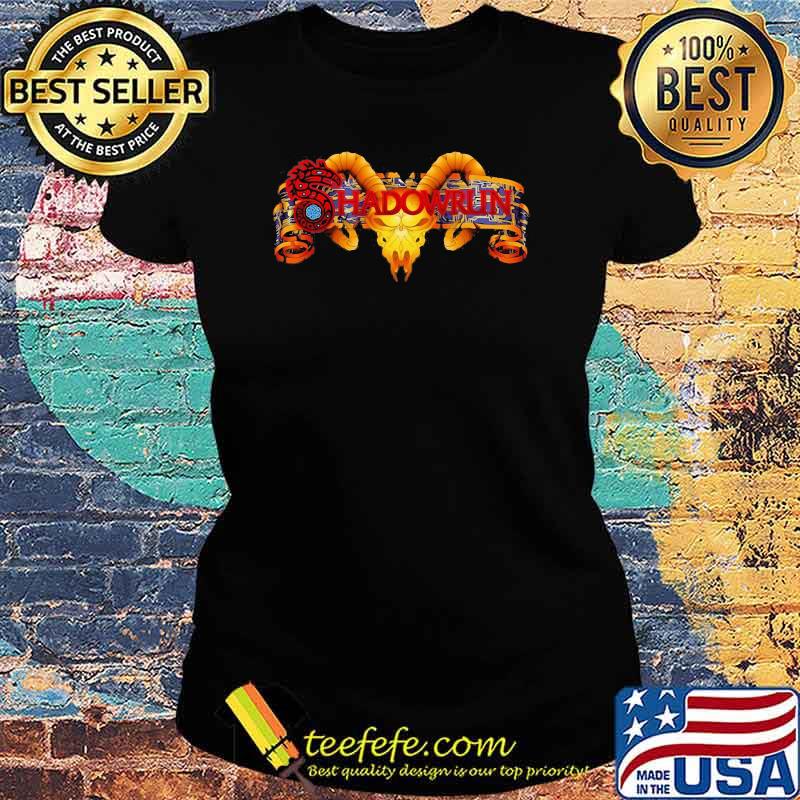 Official Shadowrun Dragon Skull Logo Shirt Ladies tee Official Shadowrun Dragon Skull Logo Shirt Ladies tee