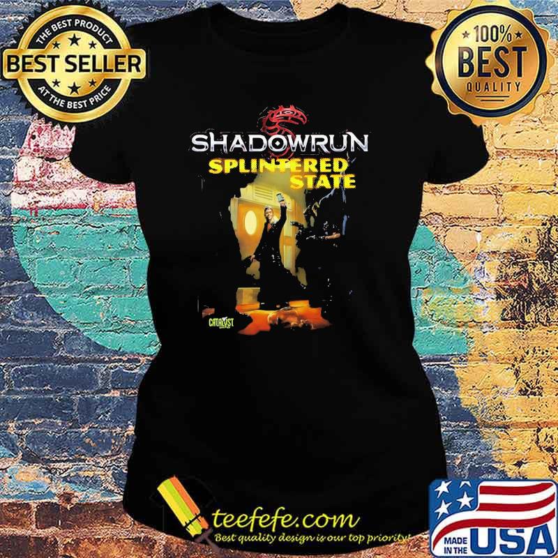 Official Shadowrun Splintered State Dragon Shirt Ladies tee Official Shadowrun Splintered State Dragon Shirt Ladies tee