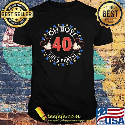 Oh Boy Let’s Party 40th Mickey Shirt