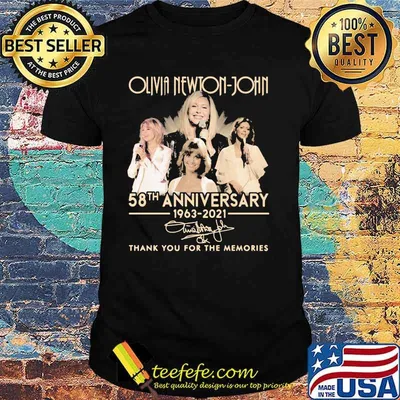 Olivia Newton John 58th Anniversary 1963 2021 Thank You For The Memories Signature Shirt