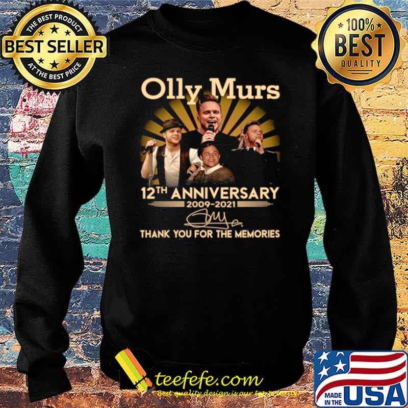 Olly Murs 12th Anniversary 2009 2021 Signature Thank You For The Memories Sweater Olly Murs 12th Anniversary 2009 2021 Signature Thank You For The Memories Sweater