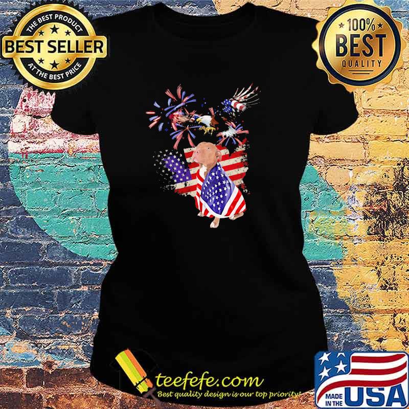 Pitbull Eagle American Flag Shirt Ladies tee Pitbull Eagle American Flag Shirt Ladies tee
