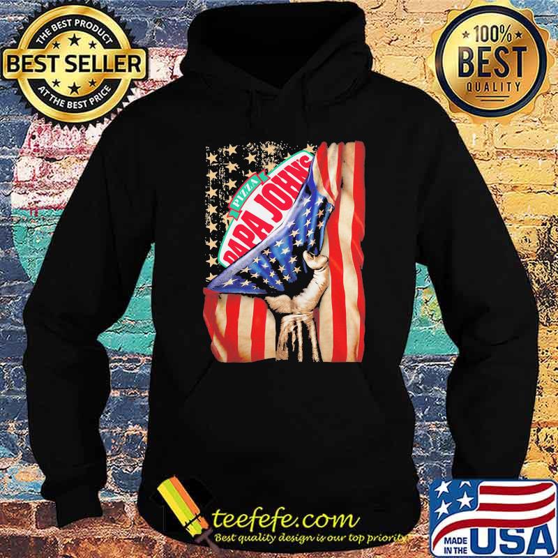 Pizza Papa Johns American Flag Shirt Hoodie Pizza Papa Johns American Flag Shirt Hoodie