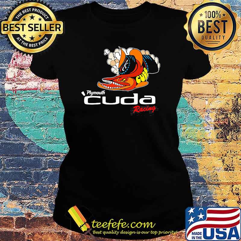 Plymouth Cuda Racing Logo Shirt Ladies tee Plymouth Cuda Racing Logo Shirt Ladies tee