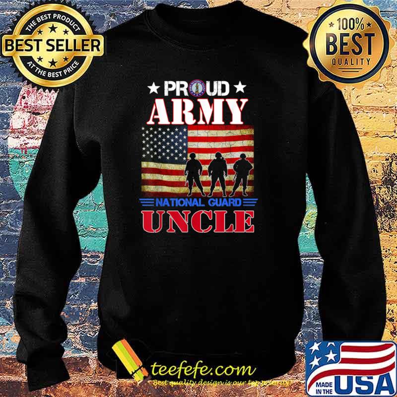 Proud Army National Guard Uncle US Flag Gift Patriotic Day Shirt Sweater Proud Army National Guard Uncle US Flag Gift Patriotic Day Shirt Sweater