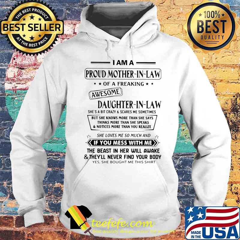 Proud Mother in law awesome Daughter in Law Shirt Hoodie Proud Mother in law awesome Daughter in Law Shirt Hoodie