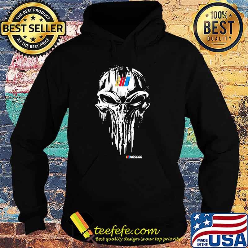 Punisher With Nascar Logo Shirt Hoodie Punisher With Nascar Logo Shirt Hoodie