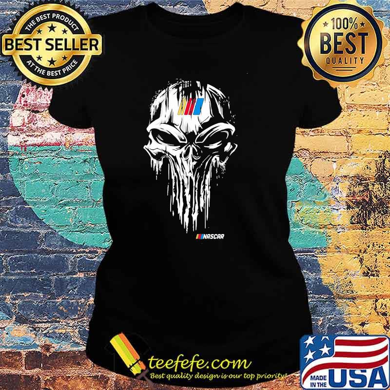 Punisher With Nascar Logo Shirt Ladies tee Punisher With Nascar Logo Shirt Ladies tee