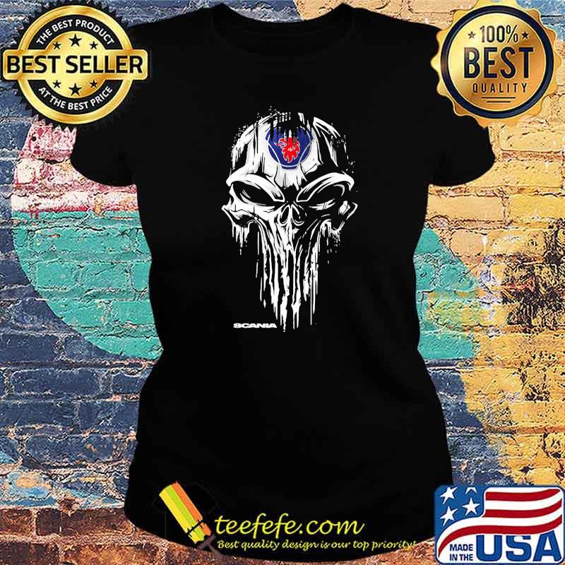 Punisher With Scania Logo Shirt Ladies tee Punisher With Scania Logo Shirt Ladies tee