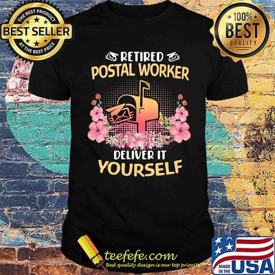 Retired Pastol Worker Deliver It Yourself Box Flower Shirt