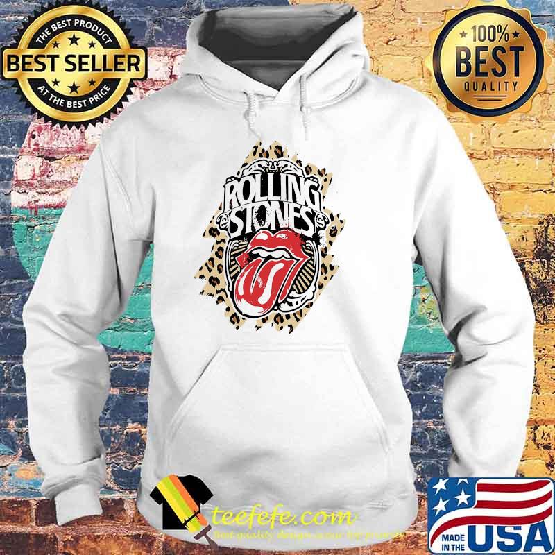 Rolling Stones Lip Logo Leopard Shirt Hoodie Rolling Stones Lip Logo Leopard Shirt Hoodie