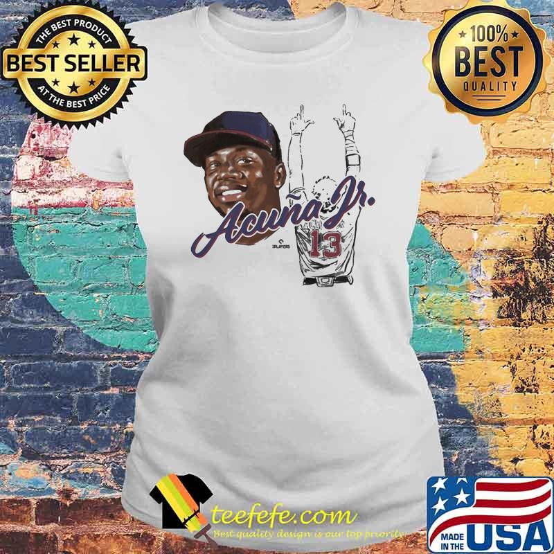 Ronald Acuña Jr. Silhouette Shirt Laides tee Ronald Acuña Jr. Silhouette Shirt Laides tee
