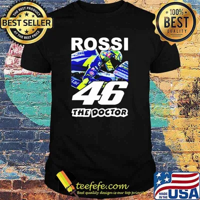 Rossi The Doctor 46 King Of The Mountain World Champion Motorcycle Shirt