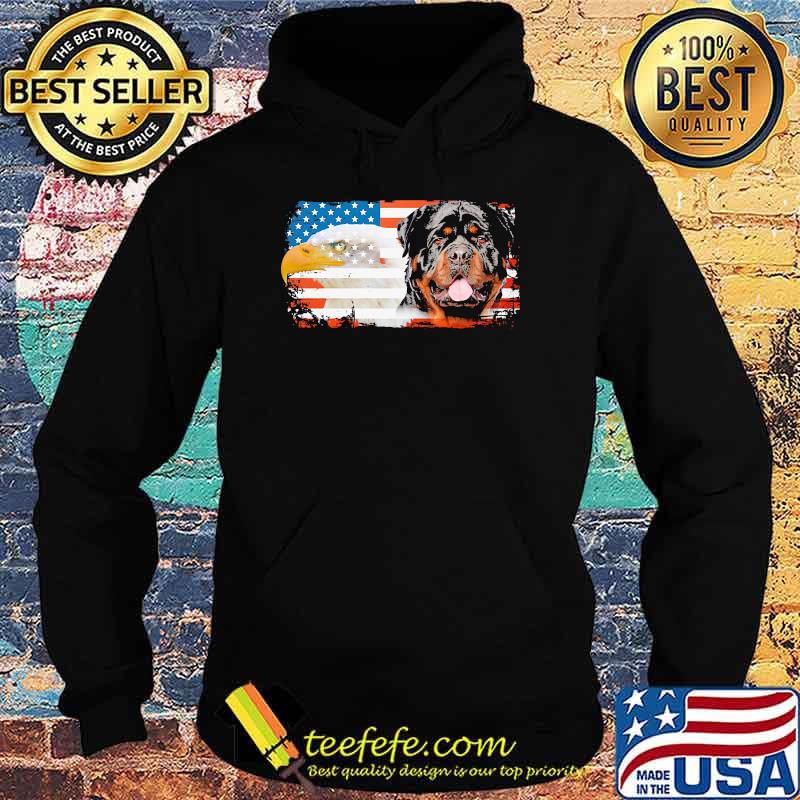 Rottweiller 4th of July Independence day American flag Hoodie Rottweiller 4th of July Independence day American flag Hoodie