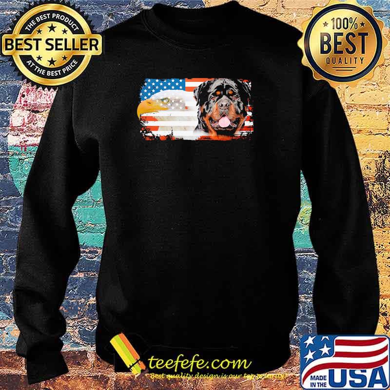 Rottweiller 4th of July Independence day American flag Sweater Rottweiller 4th of July Independence day American flag Sweater