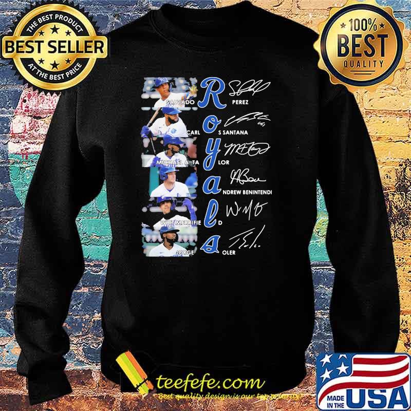 Royals Salvado Rperez Carlos Santana signature Sweater Royals Salvado Rperez Carlos Santana signature Sweater