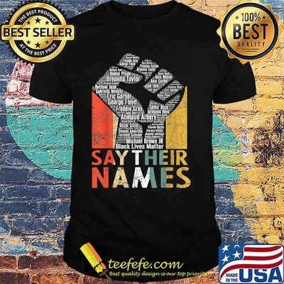 Say Their Names BLM Vintage Shirt