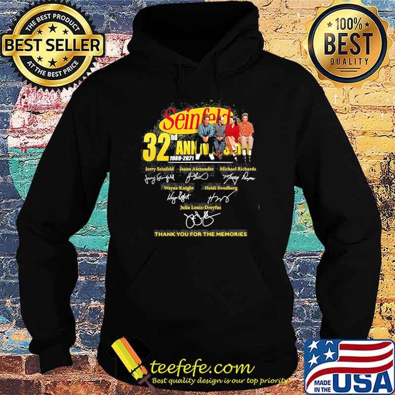 Seinfeld 32nd Anniversary 2021 Thank You For The Memories Signature Shirt Hoodie Seinfeld 32nd Anniversary 2021 Thank You For The Memories Signature Shirt Hoodie
