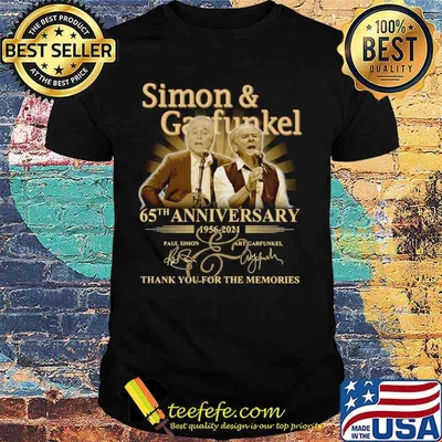 Simon And Garfunkel 65th Anniversary 1956 2021 Thank You For The Memor shirt
