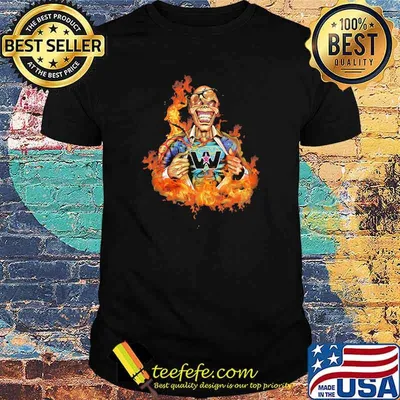 Skull Fire With Western Star Trucks Logo Shirt