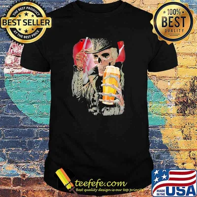 Skull Hello Darkness Beer Shirt