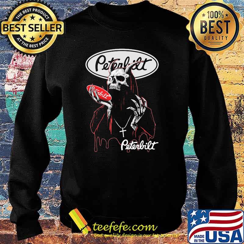 Skull Hold Peterbilt Logo Shirt Sweater Skull Hold Peterbilt Logo Shirt Sweater