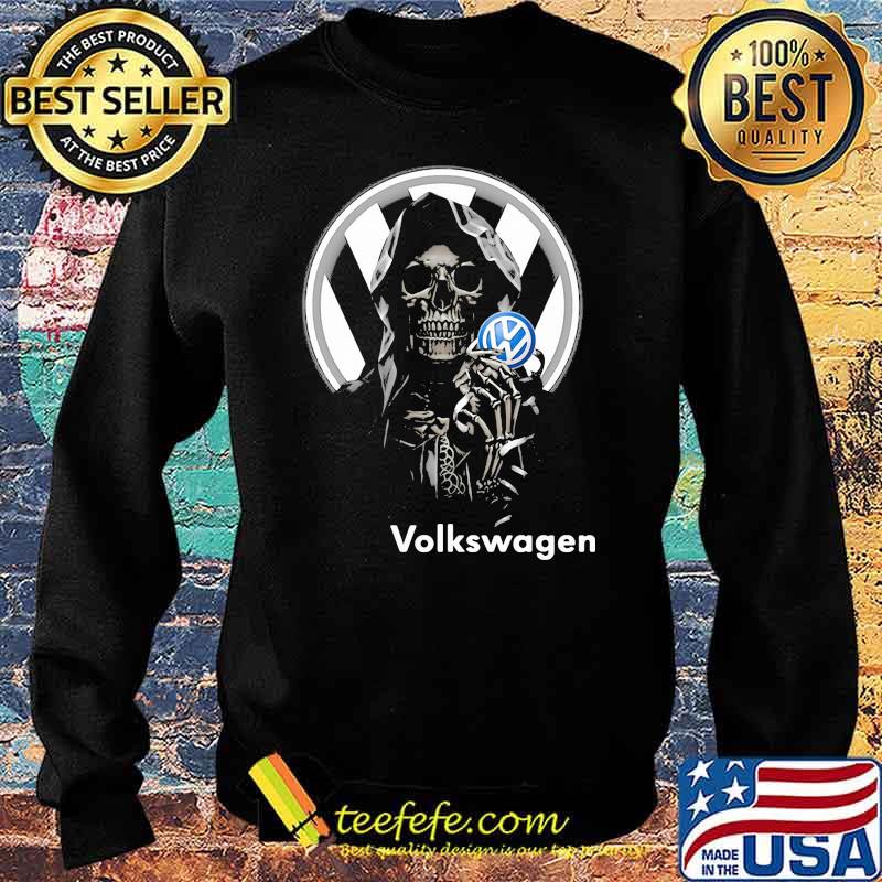 Skull Holding Volkswagen Logo Shirt Sweater Skull Holding Volkswagen Logo Shirt Sweater