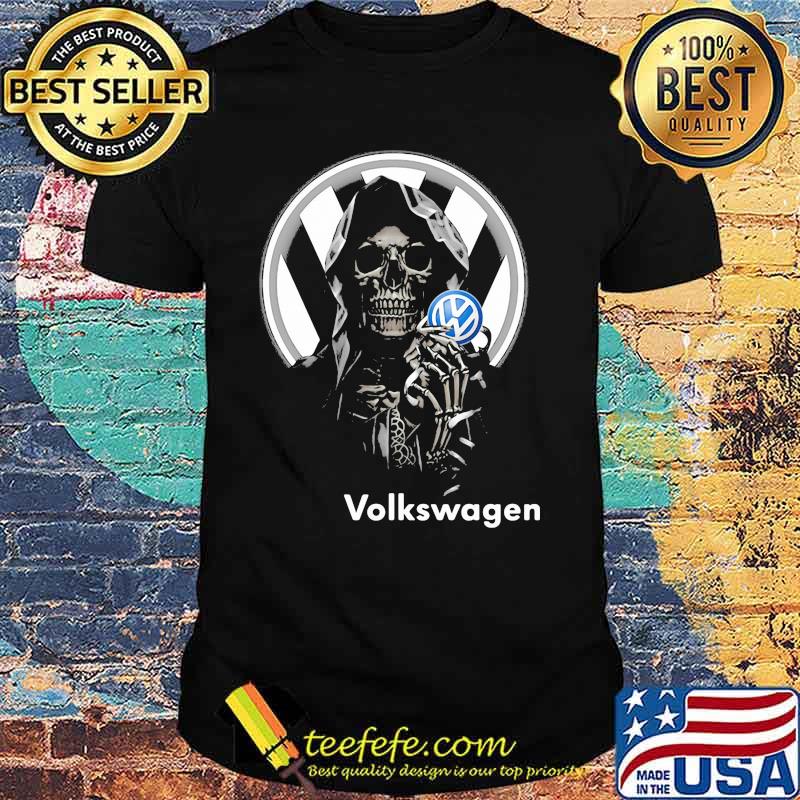 Skull Holding Volkswagen Logo Shirt Skull Holding Volkswagen Logo Shirt