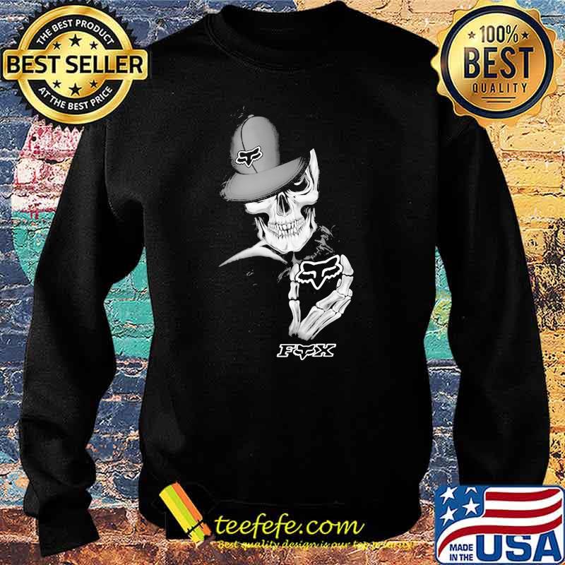 Skull Wear Hat And Holding Fx Logo Shirt Sweater Skull Wear Hat And Holding Fx Logo Shirt Sweater