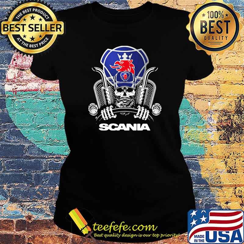 Skull With Logo Scania Shirt Ladies tee Skull With Logo Scania Shirt Ladies tee