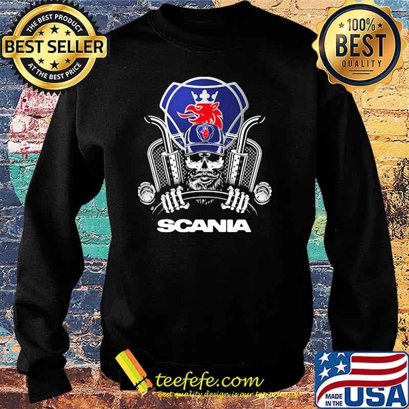 Skull With Logo Scania Shirt Sweater Skull With Logo Scania Shirt Sweater