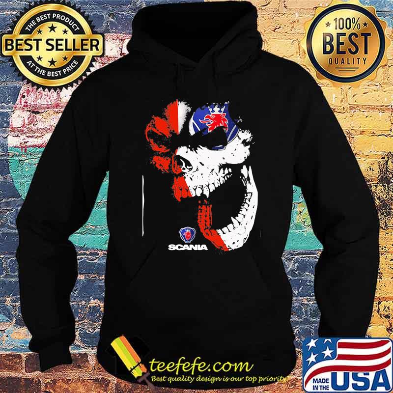 Skull With Scania Logo Shirt Hoodie Skull With Scania Logo Shirt Hoodie