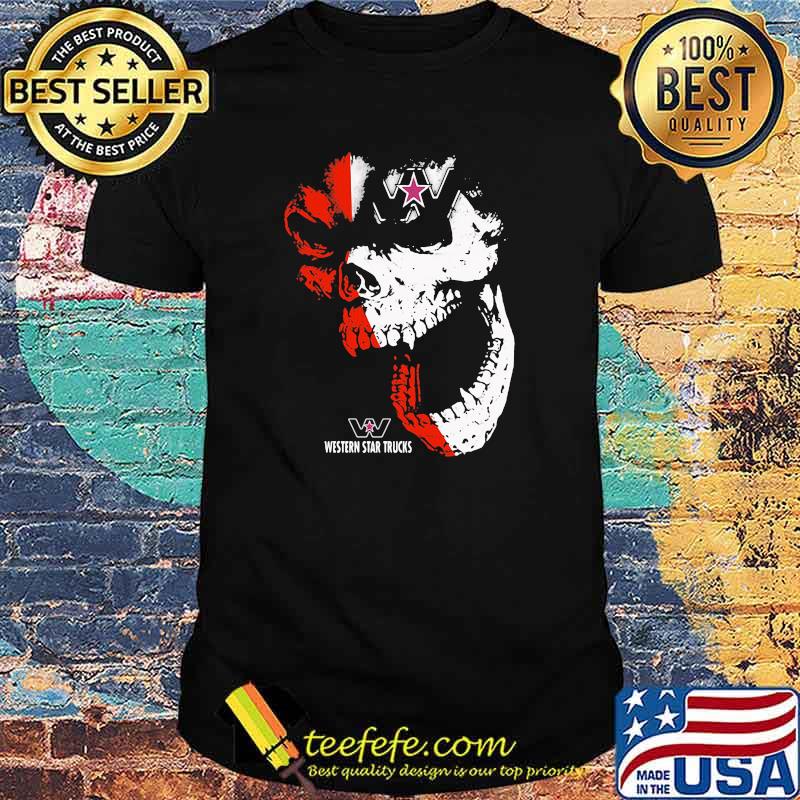 Skull With Western Star Trucks Logo Shirt