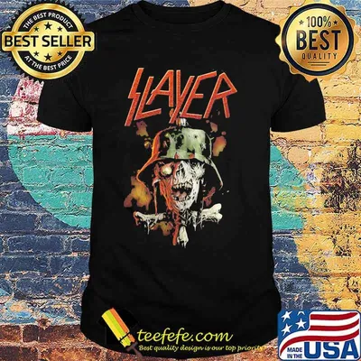 Slayer Soldier Cross Skull Shirt