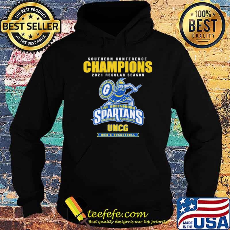 Southern Conference Champions 2021 Regular Season Unc Greensboro Spartans Men’s Basketball Shirt Hoodie Southern Conference Champions 2021 Regular Season Unc Greensboro Spartans Men’s Basketball Shirt Hoodie