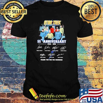 Star Trek 55th Anniversary 1966 2021 Thank You For The Memories Signature Shirt