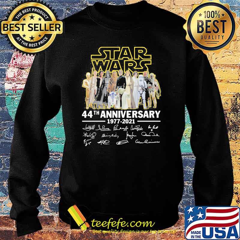 Star Wars 44th Anniversary 1977 2021 Signature Shirt Sweater Star Wars 44th Anniversary 1977 2021 Signature Shirt Sweater