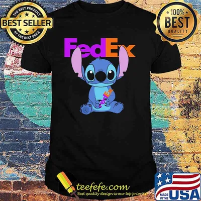 Stitch Hug Fedex Logo Shirt