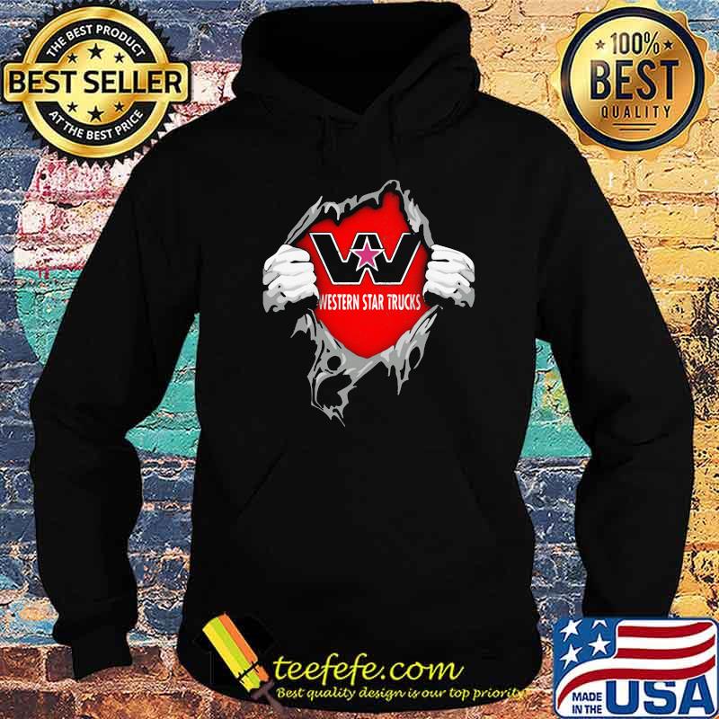 Superhero With Western Star Trucks Logo Shirt Hoodie Superhero With Western Star Trucks Logo Shirt Hoodie