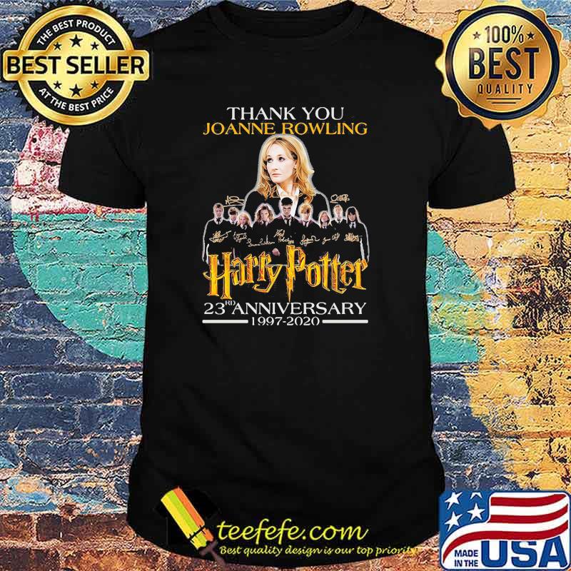 Thank You Joanne Rowling Harry Potter 23rd Anniversary 1997 2020 Signature Shirt Thank You Joanne Rowling Harry Potter 23rd Anniversary 1997 2020 Signature Shirt