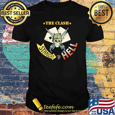 The Clash Straight To Hell Skull Poker Shirt