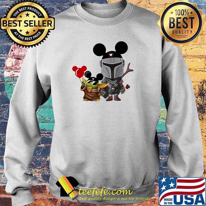The Mandalorian Baby Yoda Mickey Shirt Sweater The Mandalorian Baby Yoda Mickey Shirt Sweater
