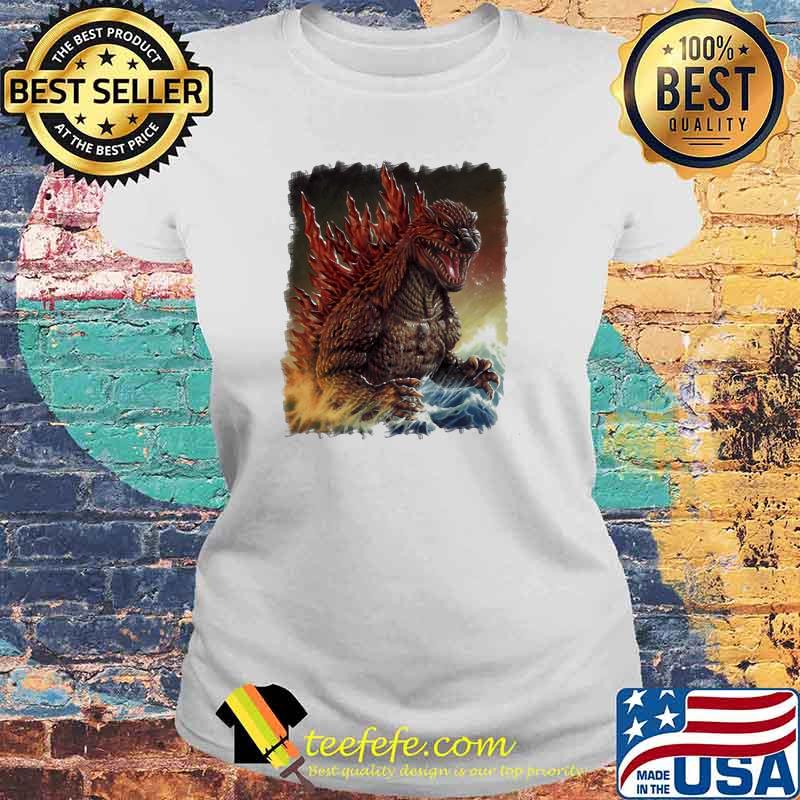 The Monster Team Big Fan Godzilla Shirt Laides tee The Monster Team Big Fan Godzilla Shirt Laides tee