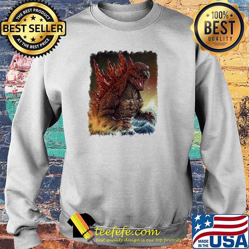 The Monster Team Big Fan Godzilla Shirt Sweater The Monster Team Big Fan Godzilla Shirt Sweater