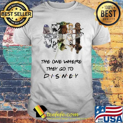 The One Where They Go To Disney Baby Yoda Star Wars Movie Shirt