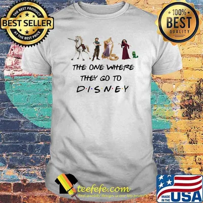 The One Where They Go To Disney Tangled Movie Shirt
